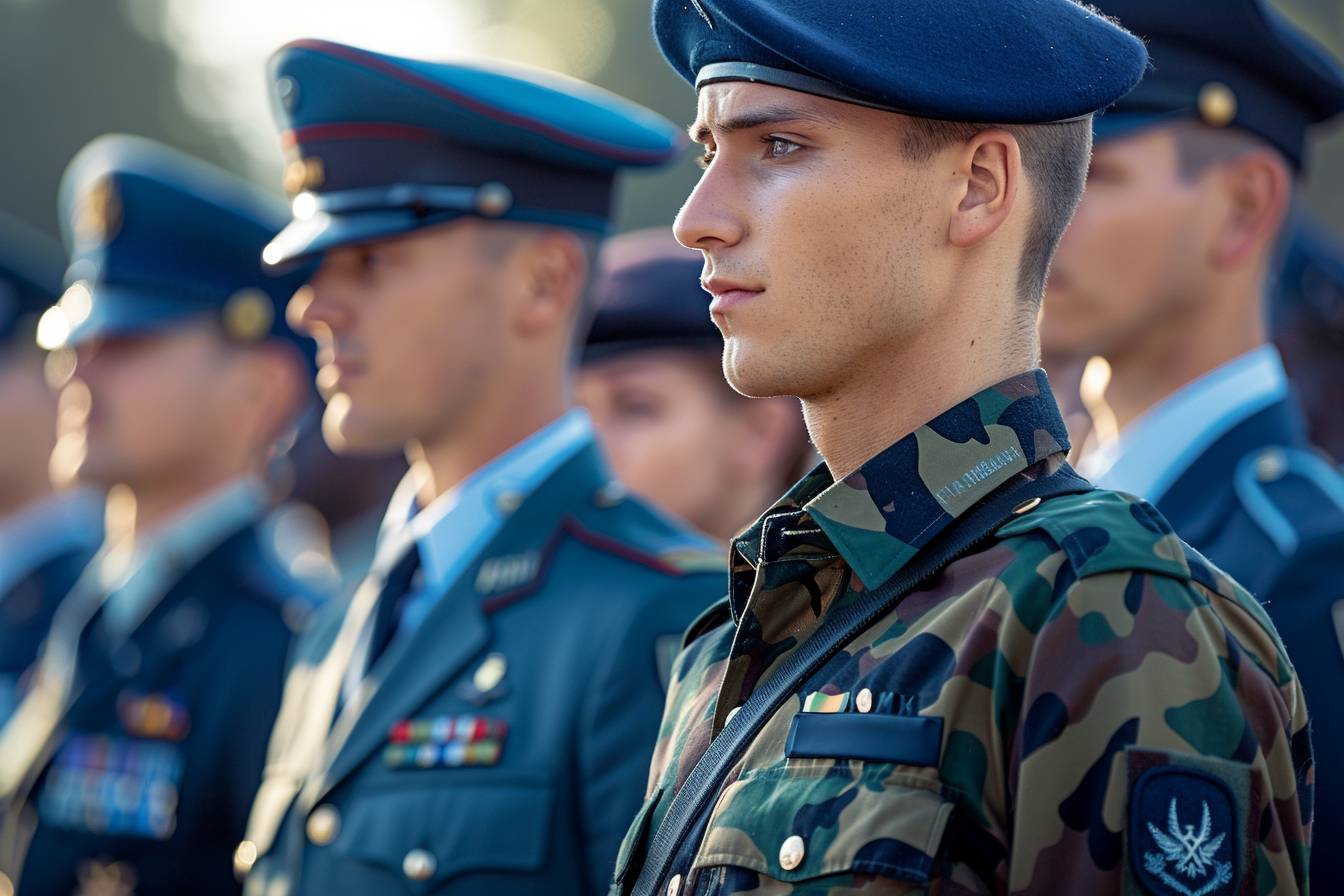 Que représentent les différentes couleurs de l’uniforme militaire français ?