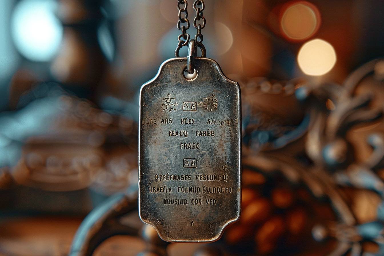 Que signifient les inscriptions sur la plaque militaire française?