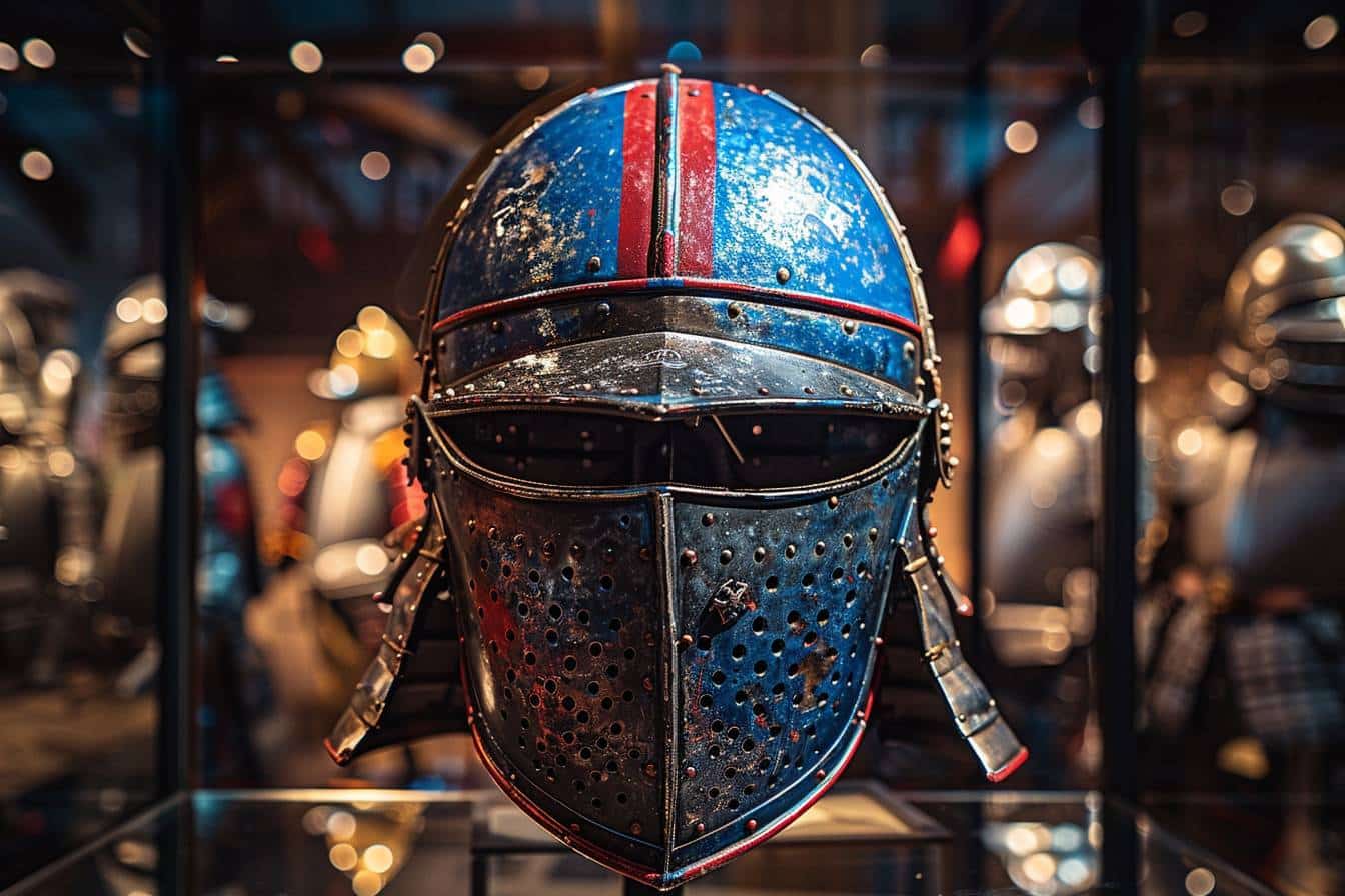 Quelle est la signification des codes couleur du képi bleu et rouge ?