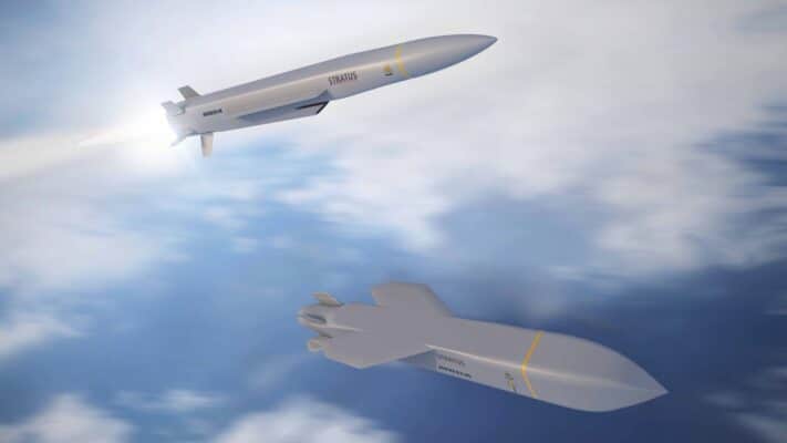 Les 2 versions du STRATUS présentés par MBDA.