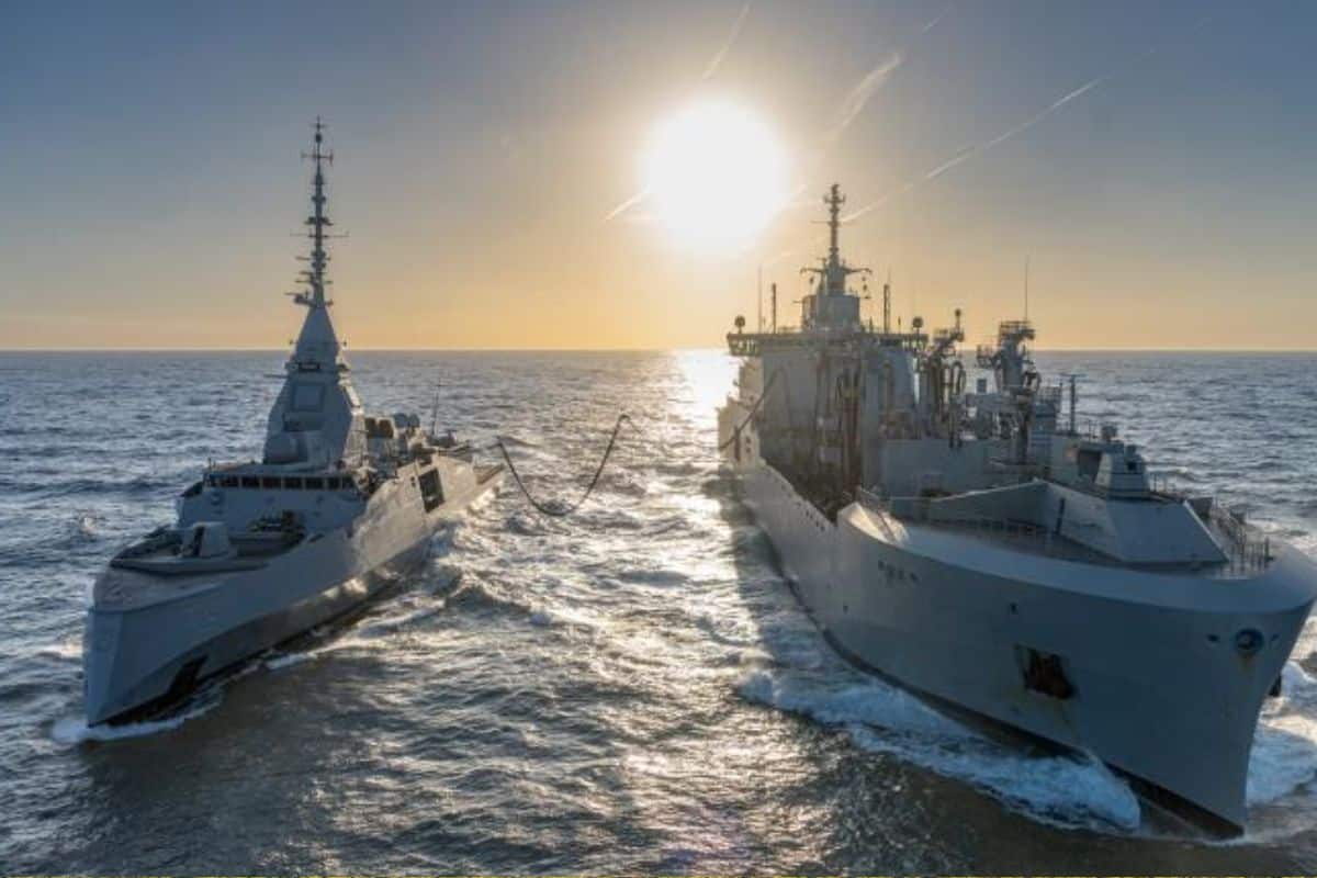 Le fleuron high-tech de la flotte française valide une étape de plus dans son irrésistible montée en puissance : la FDI ravitaillée pour la première fois en mer