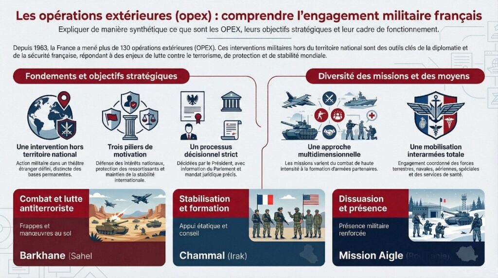 Comprendre les OPEX françaises - infographie