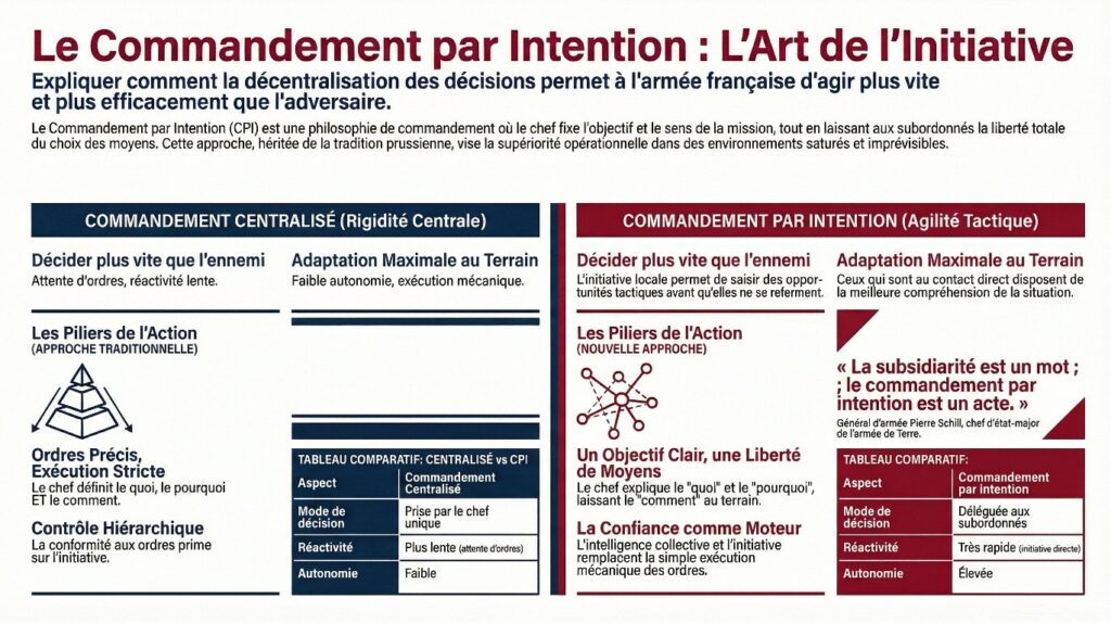 Infographie sur le Commandement par Intention
