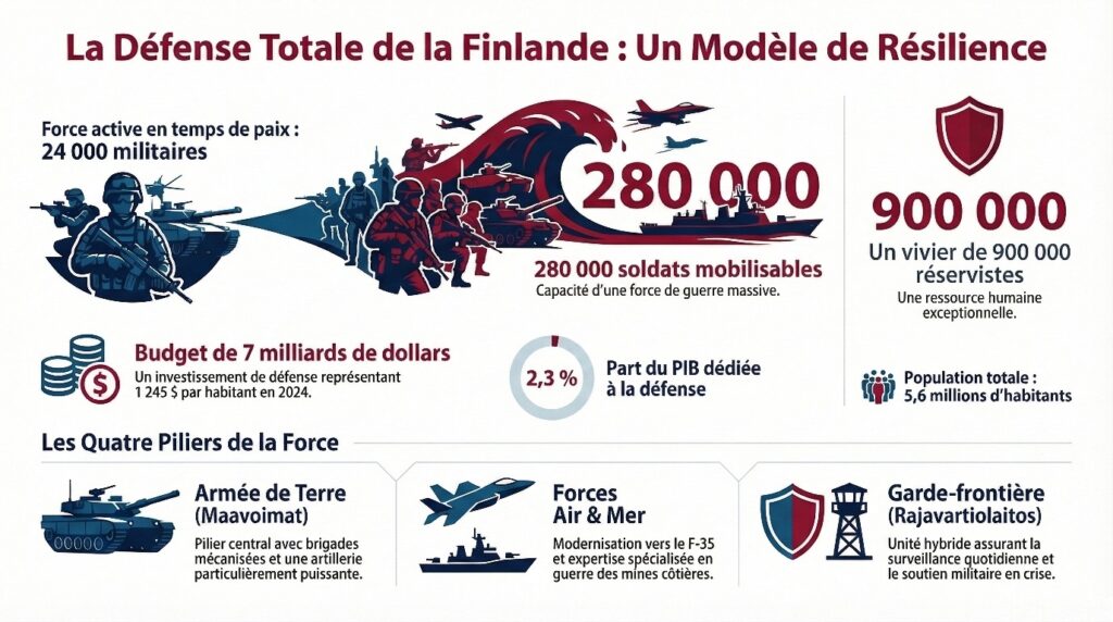 La mobilisation finlandaise - infographie