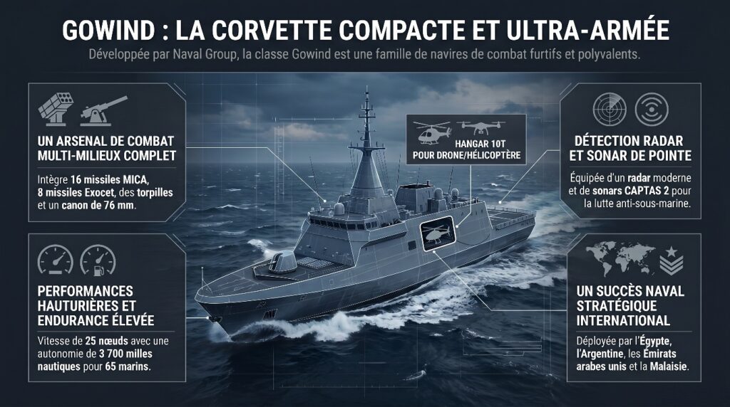 Fiche technique corvette Gowind 2500