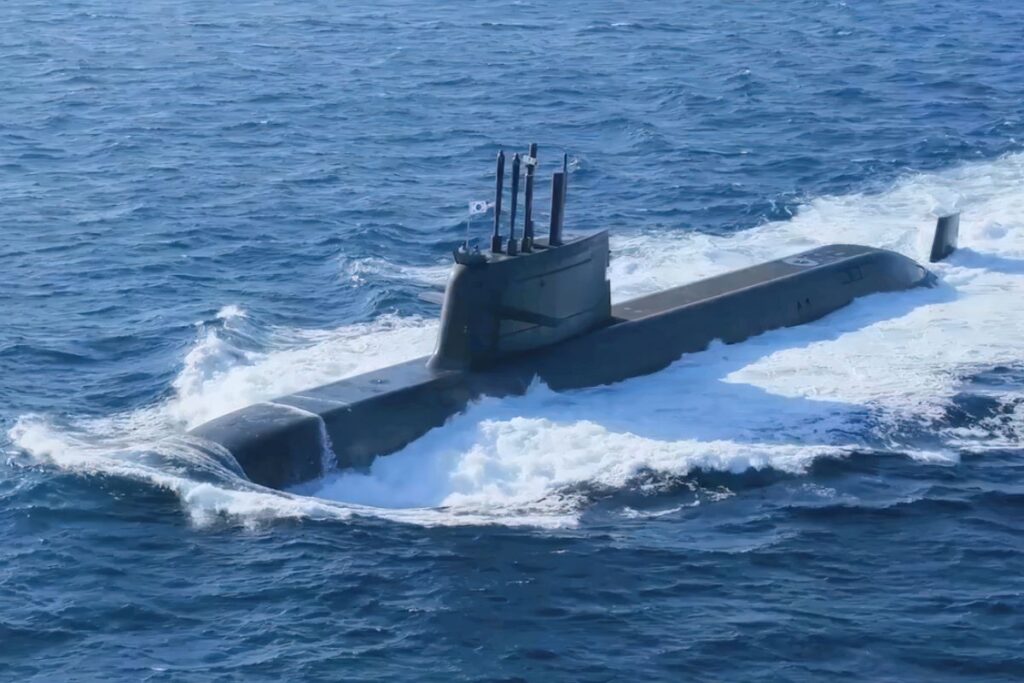 Le ROKS Dosan Ahn Changho, mis en service le le 13 aout 2021.