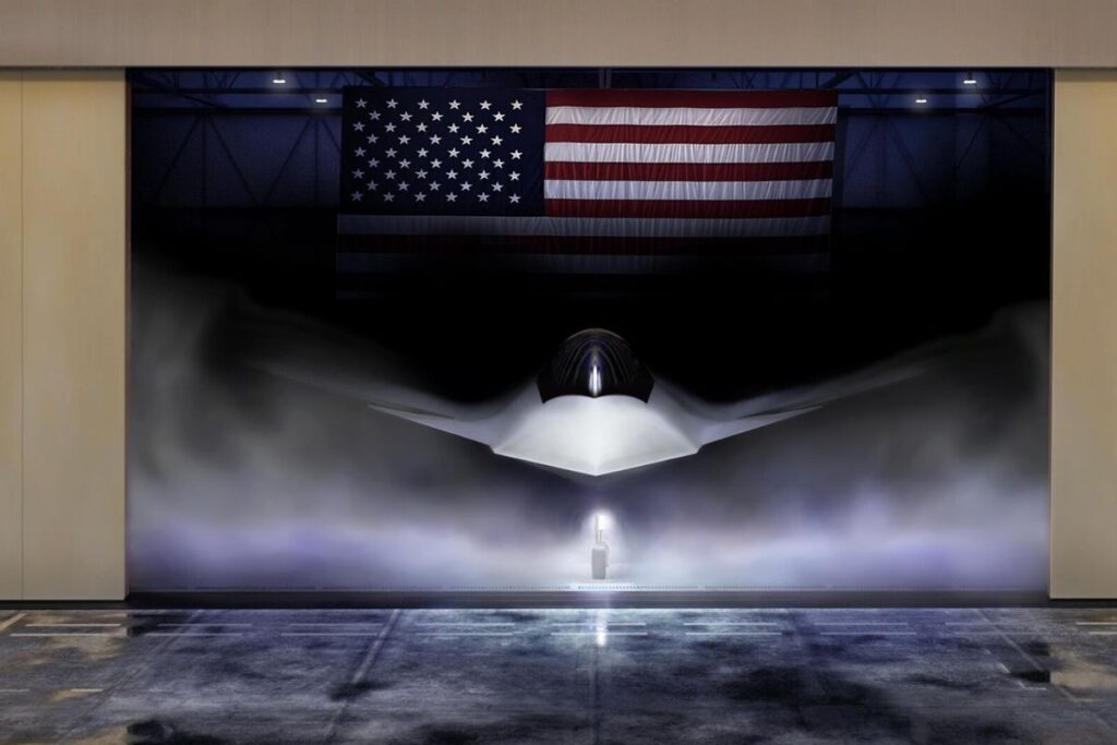 Rendu graphique du F-47 dévoilé le 21 mars 2025.