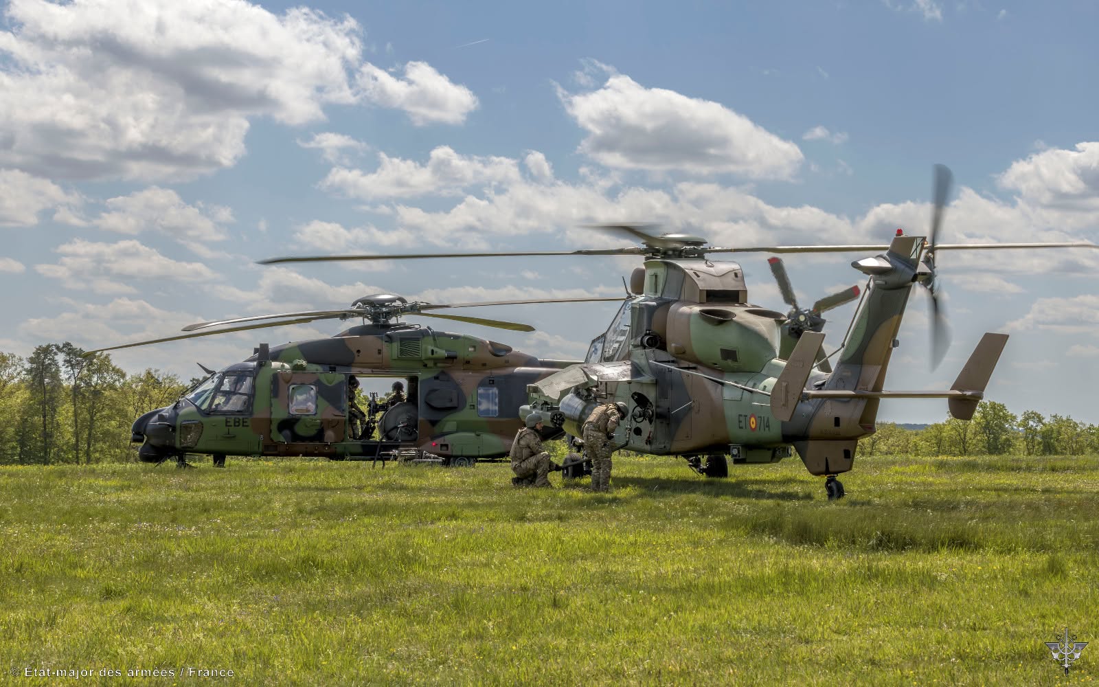 Avec la munition Toutatis, le Tigre pourra frapper des chars à 30 km sans jamais s'exposer aux défenses ennemies (Source : 1er régiment d'hélicoptères de combat)