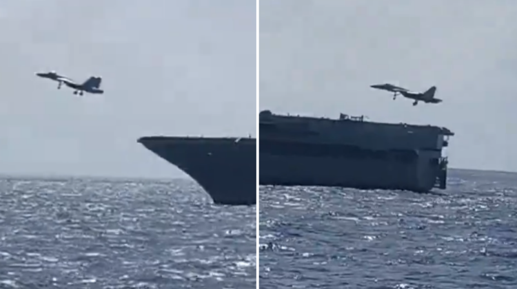 Le chasseur à longue portée J-15T effectue des atterrissages Touch-and-Go sur le Supercarrier Fujian en juin 2026