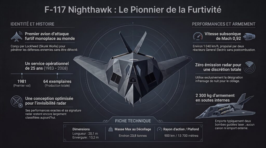 F-117 Nighthawk : Pionnier Furtif