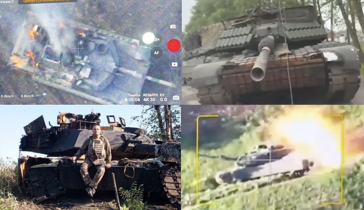 Destruction et capture de chars Abrams de l'armée ukrainienne