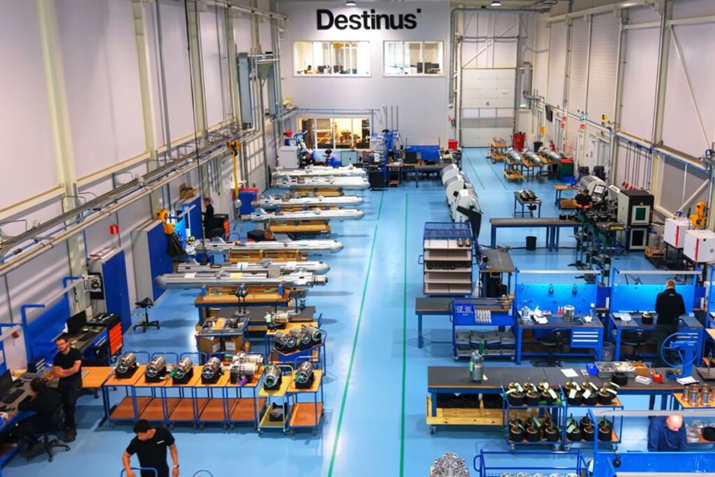 Les ateliers de Destinus.
