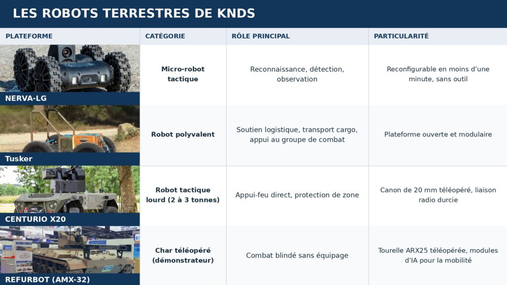Les robots terrestres de KNDS